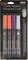 Uchida Bistro Chalk Marker Fine Point Set 4/Pkg-Fluorescent Violet, Orange, Red & White